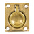 Whitecap Flush Pull Ring - Polished Brass - 1-1/2" x 1-3/4" [S-3360BC]