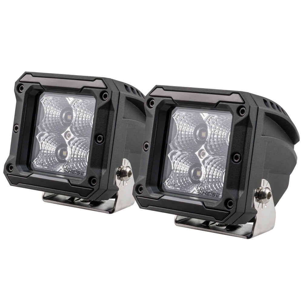 HEISE 4 LED Cube Light - Flood - 3" - 2 Pack [HE-HCL22PK]