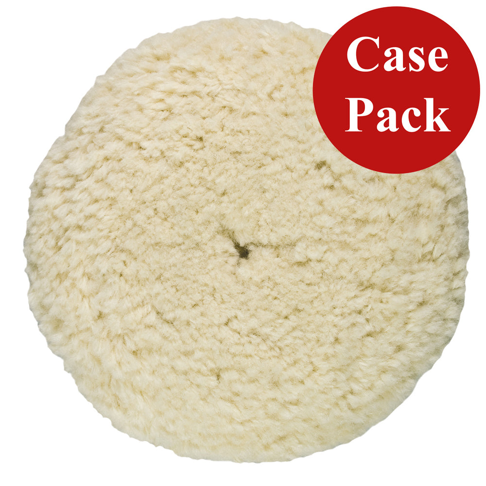 Presta Rotary Wool Buffing Pad - White Heavy Cut - *Case of 12* [810176CASE]